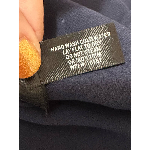 Aqua blue jeweled collared buttoned sleeveless sheer blouse size Small - Picture 6 of 11